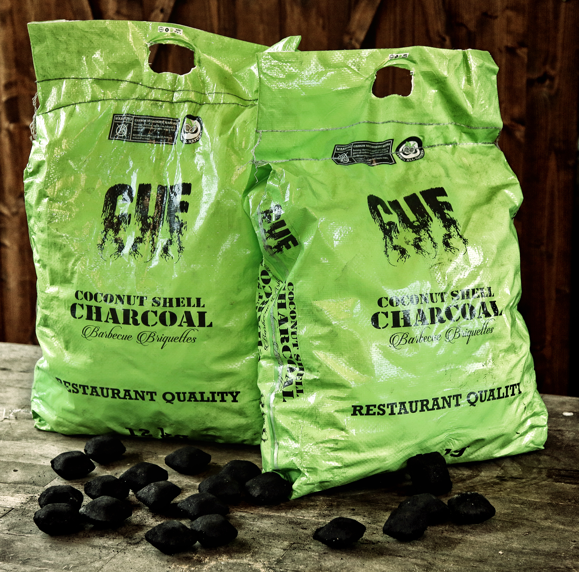 100% Natural & Eco-Friendly. Anna Coconut Shell Charcoal Barbecue Briquettes 5 KG/Export Quality Long Burning Hour 