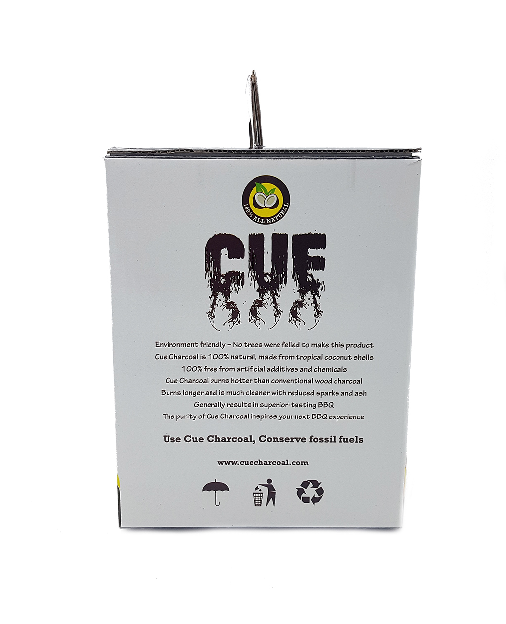 BBQ COCONUT SHELL CHARCOAL BY CUE Lease Co2 in the World * 5KG BOX 